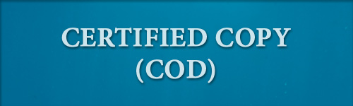 Certified Copy (COD)