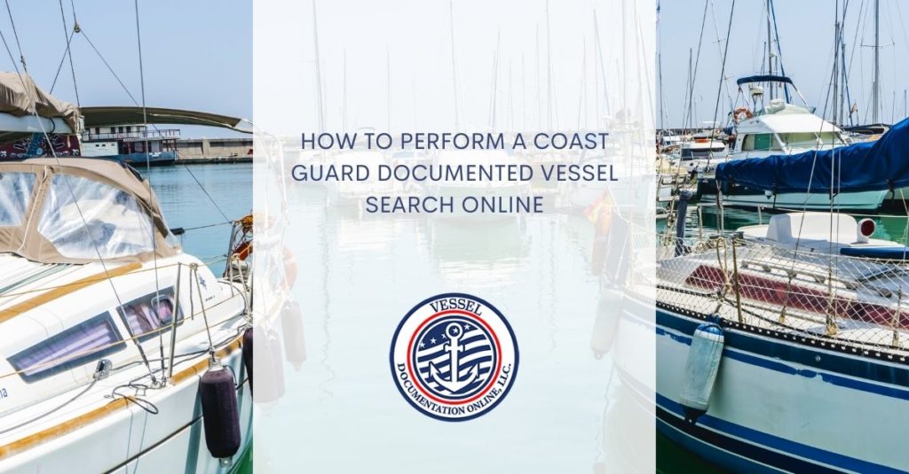 coast guard documented vessel search