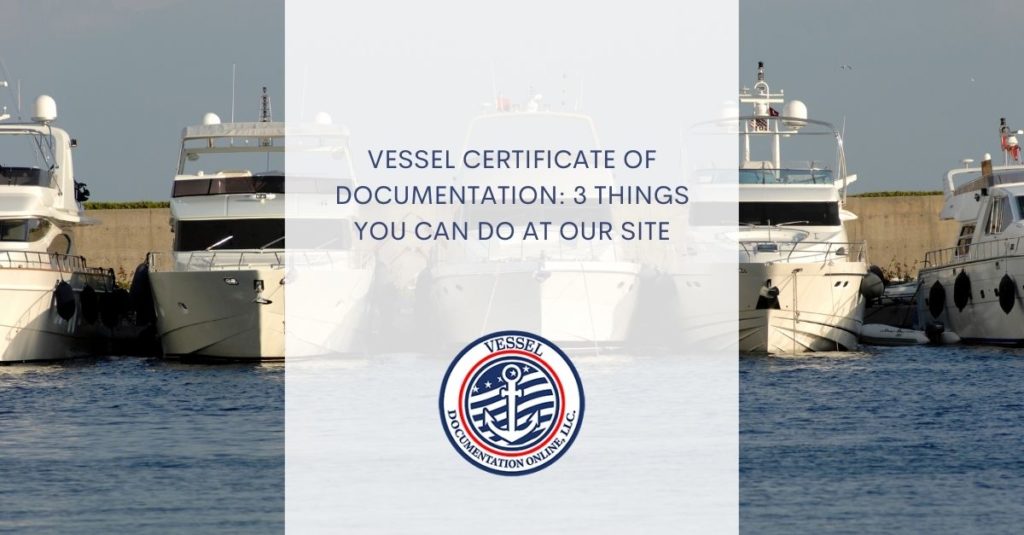 Vessel Certificate Documentation