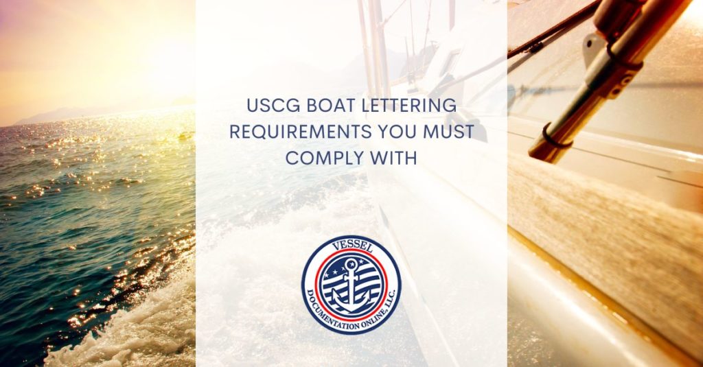 USCG Boat Lettering Requirements